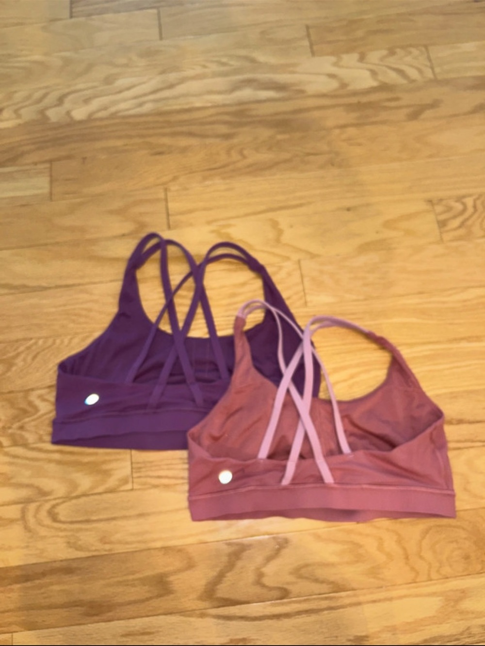 Lulu Strappy Energy Bra Bundle - Purple & Mauve
